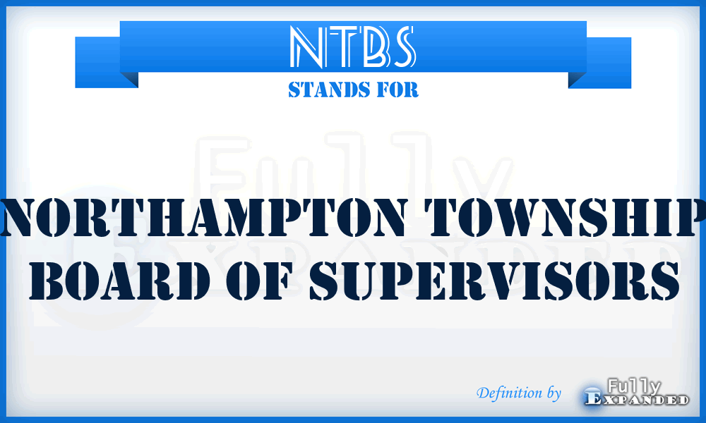 NTBS - Northampton Township Board of Supervisors