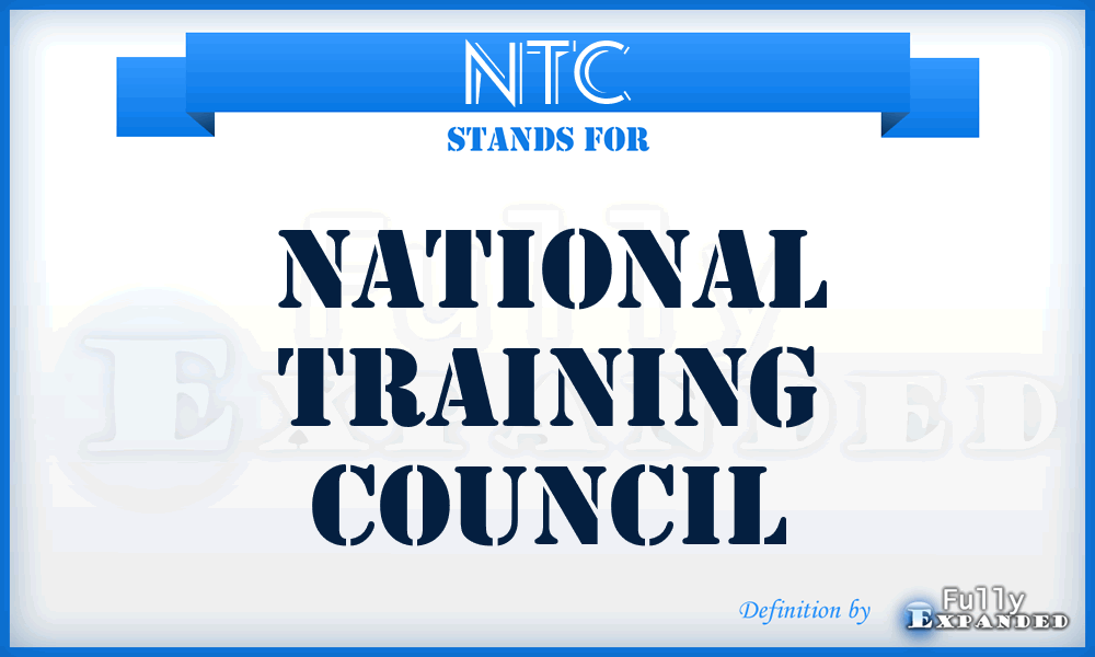 NTC - National Training Council