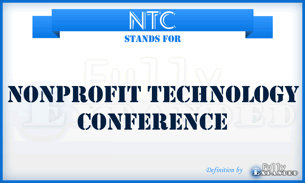 NTC - Nonprofit Technology Conference