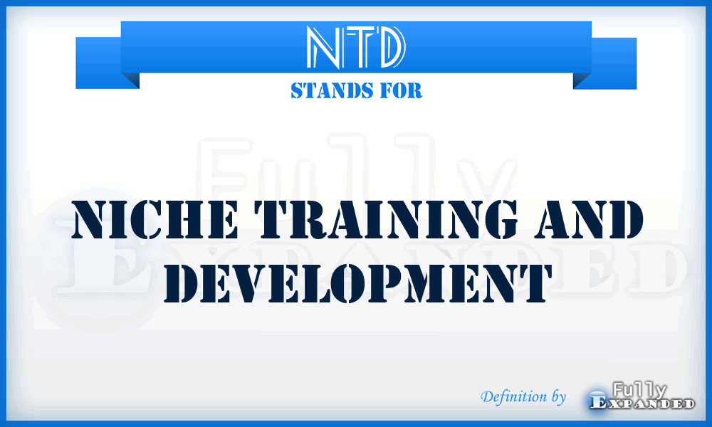 NTD - Niche Training and Development