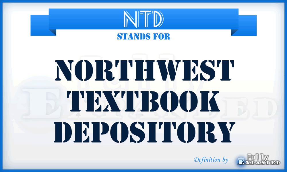 NTD - Northwest Textbook Depository