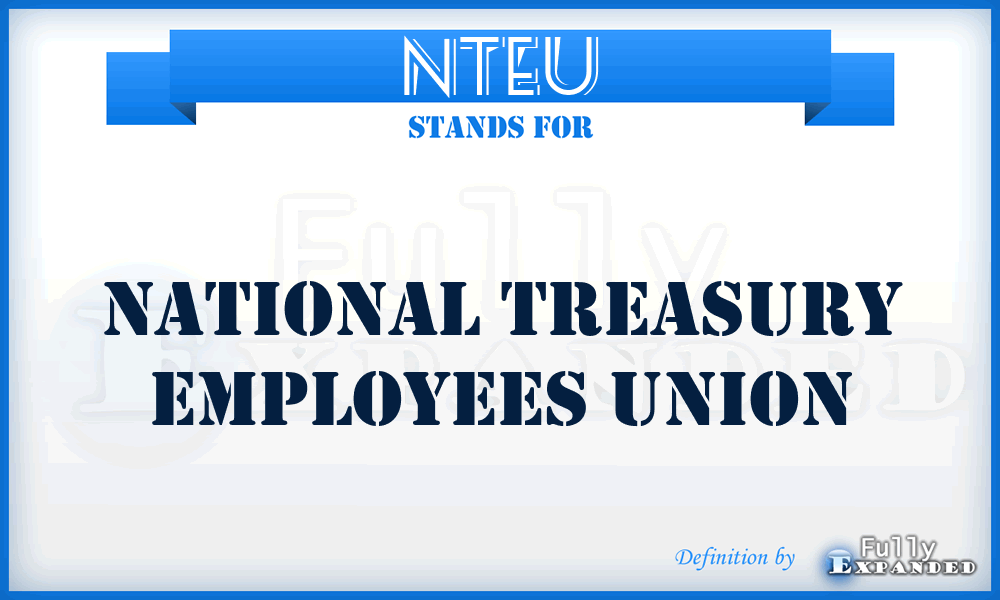 NTEU - National Treasury Employees Union