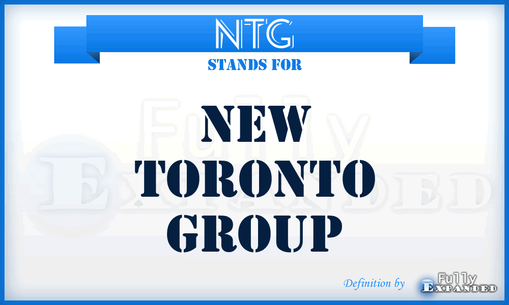 NTG - New Toronto Group