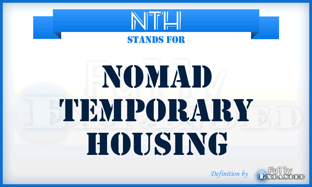 NTH - Nomad Temporary Housing