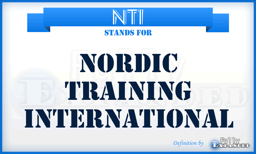NTI - Nordic Training International
