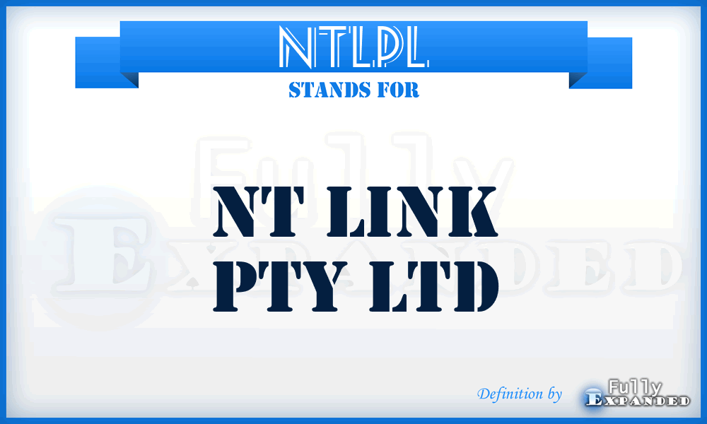 NTLPL - NT Link Pty Ltd