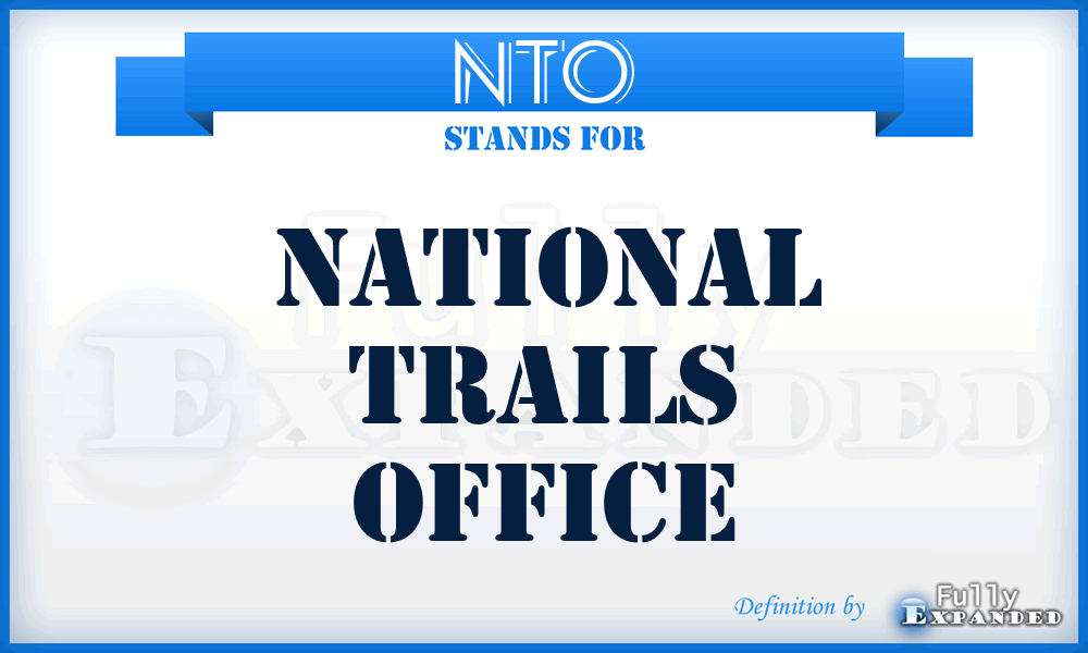 NTO - National Trails Office