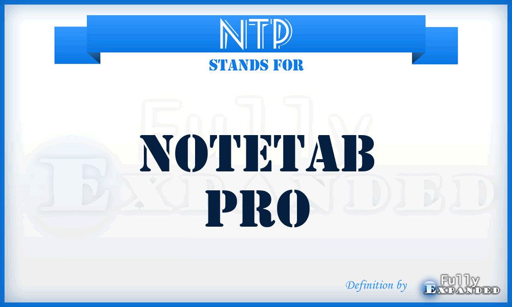 NTP - NoteTab Pro