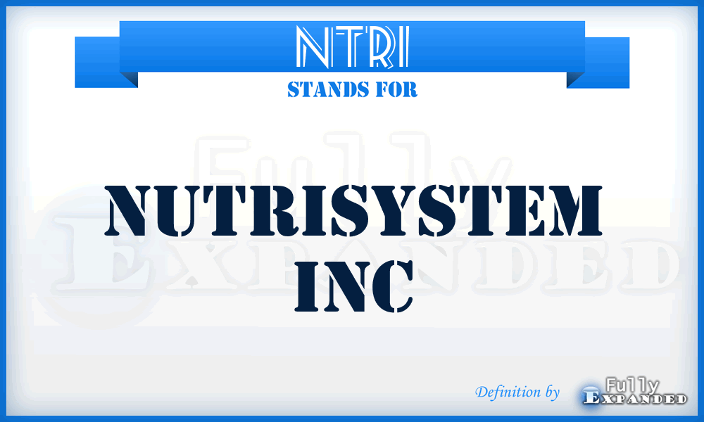 NTRI - NutriSystem Inc