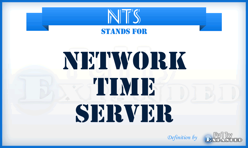 NTS - Network Time Server