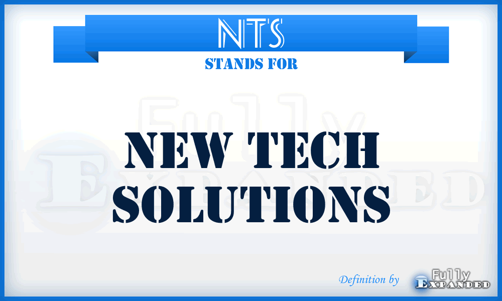 NTS - New Tech Solutions