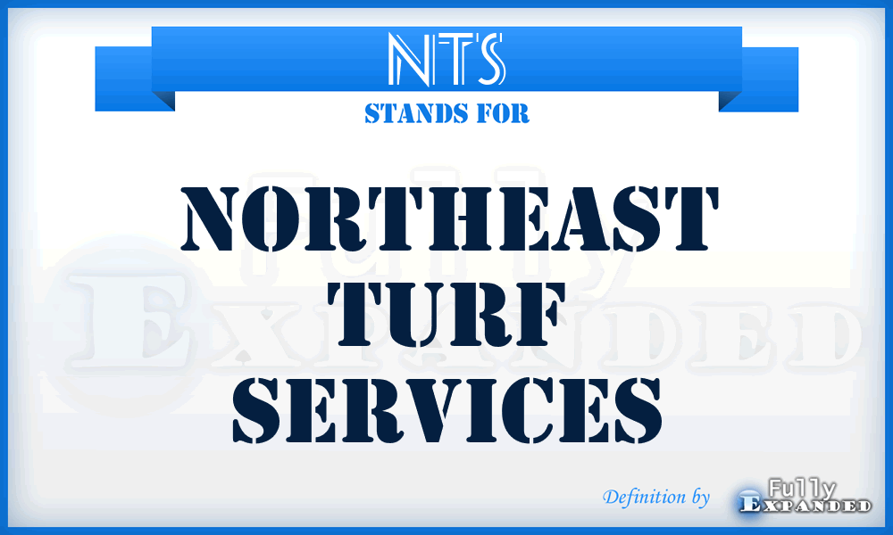 NTS - Northeast Turf Services