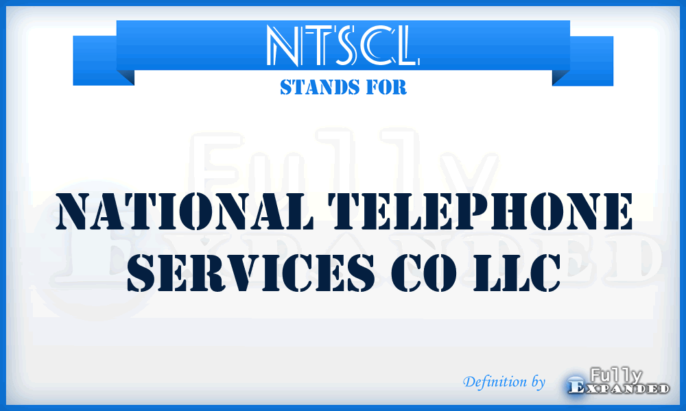 NTSCL - National Telephone Services Co LLC