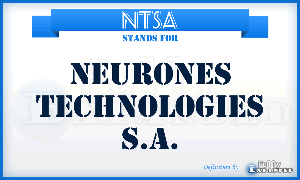NTSA - Neurones Technologies S.A.