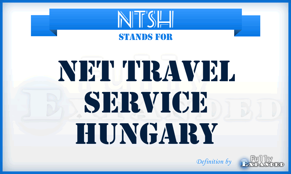 NTSH - Net Travel Service Hungary
