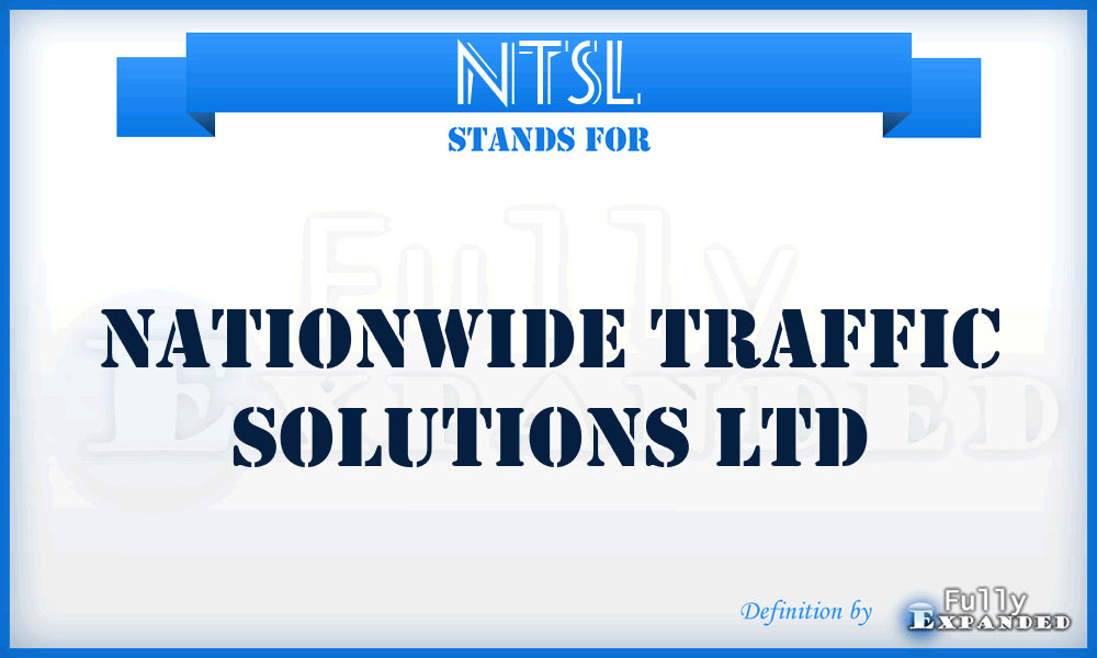 NTSL - Nationwide Traffic Solutions Ltd