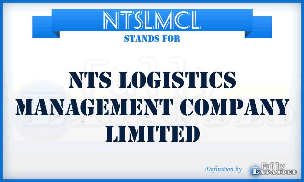 NTSLMCL - NTS Logistics Management Company Limited