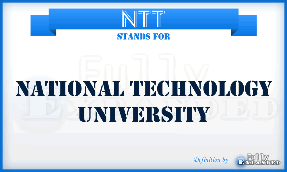 NTT - National Technology University