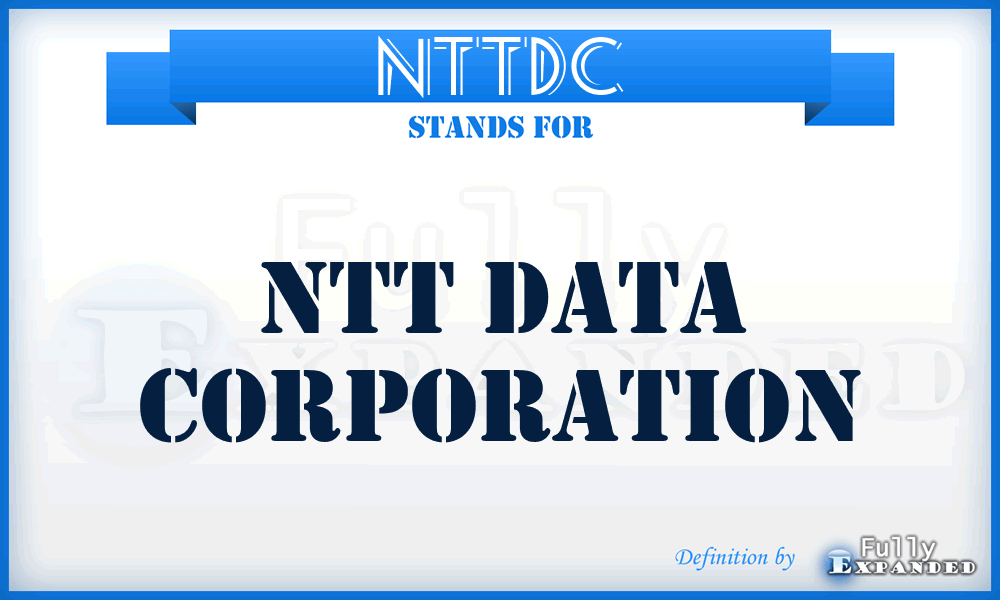 NTTDC - NTT Data Corporation