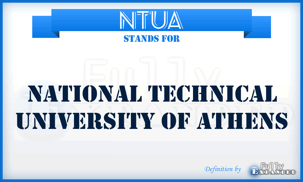 NTUA - National Technical University of Athens