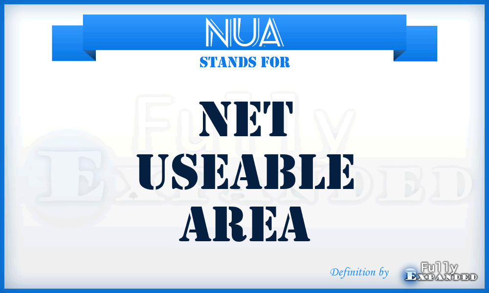 NUA - Net Useable Area