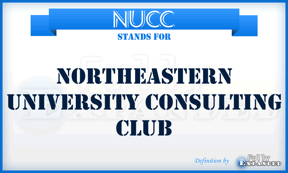 NUCC - Northeastern University Consulting Club