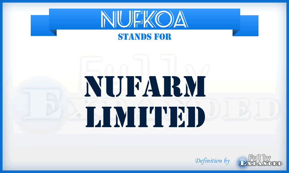 NUFKOA - Nufarm Limited