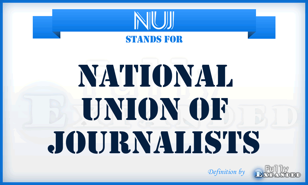 NUJ - National Union of Journalists