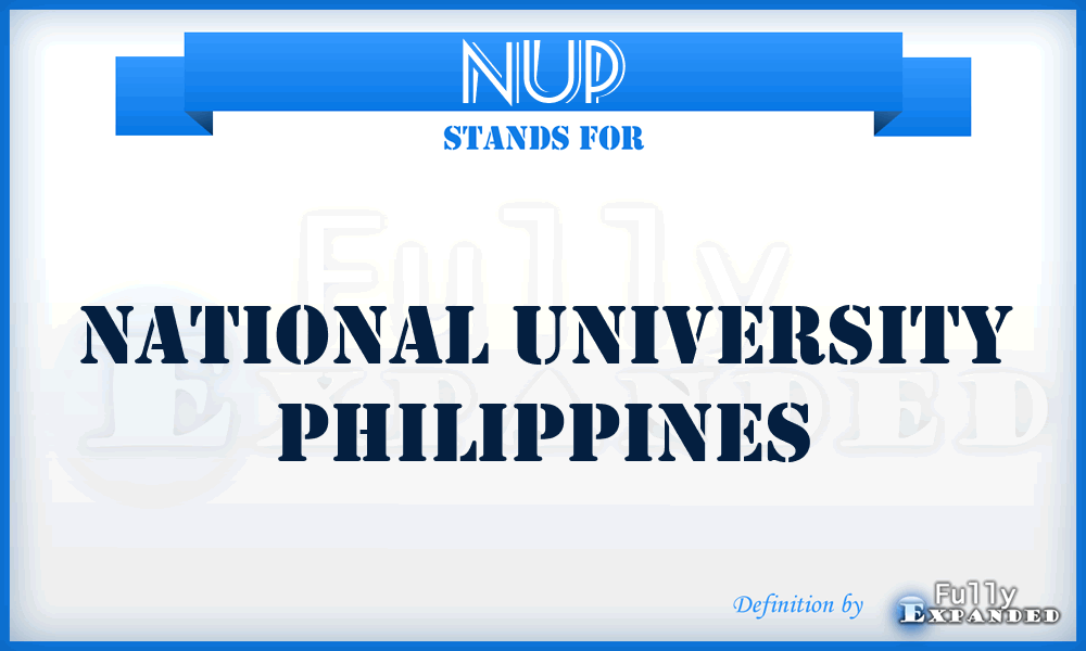 NUP - National University Philippines