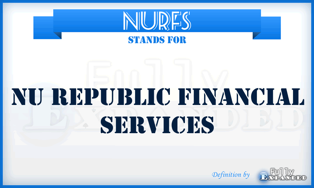 NURFS - NU Republic Financial Services