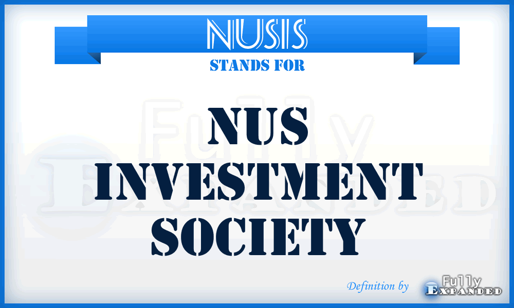 NUSIS - NUS Investment Society