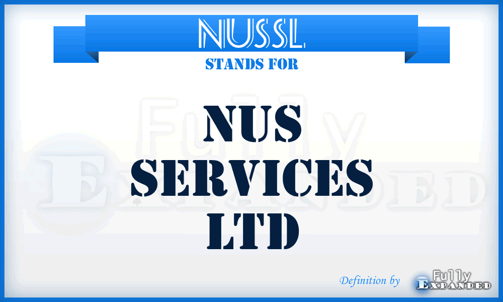 NUSSL - NUS Services Ltd