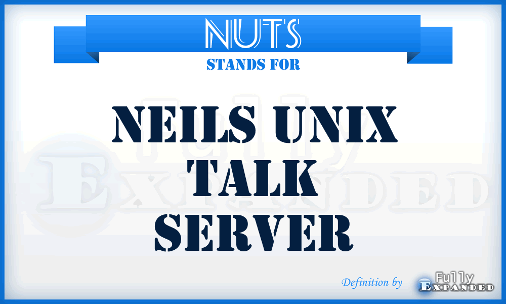 NUTS - Neils Unix Talk Server
