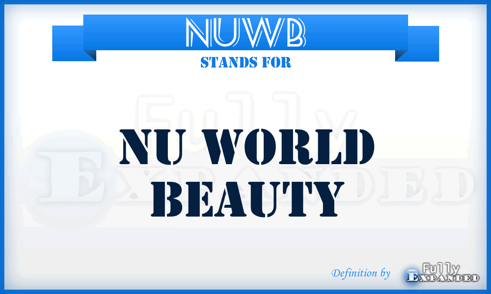 NUWB - NU World Beauty