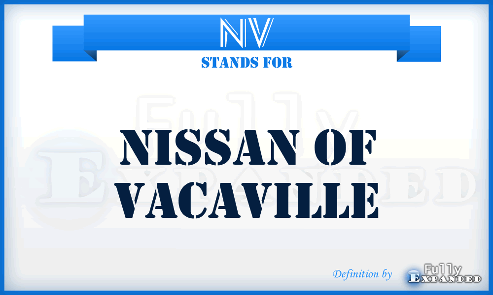 NV - Nissan of Vacaville