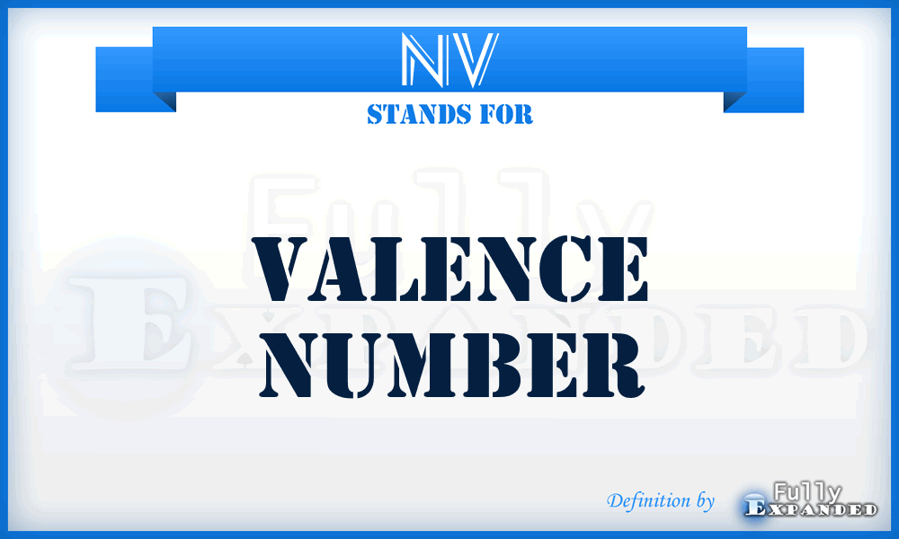 NV - Valence Number
