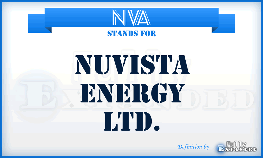 NVA - NuVista Energy Ltd.