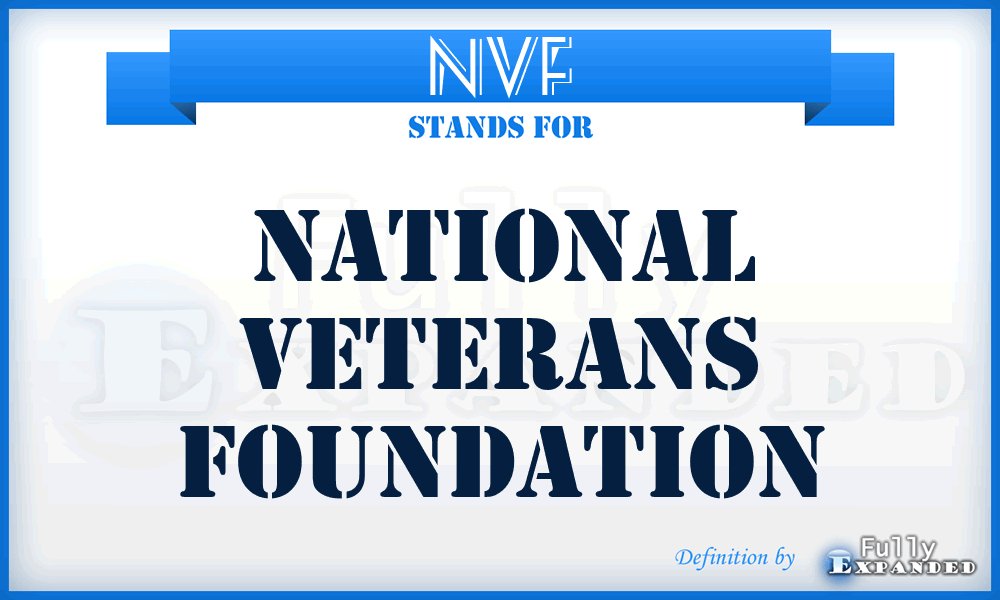 NVF - National Veterans Foundation