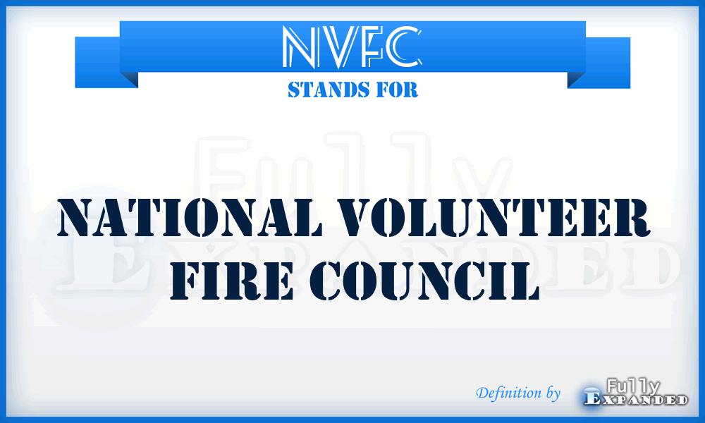 NVFC - National Volunteer Fire Council