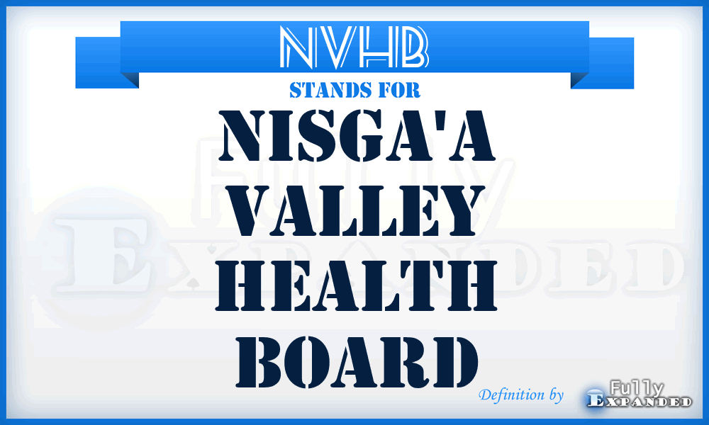 NVHB - Nisga'a Valley Health Board