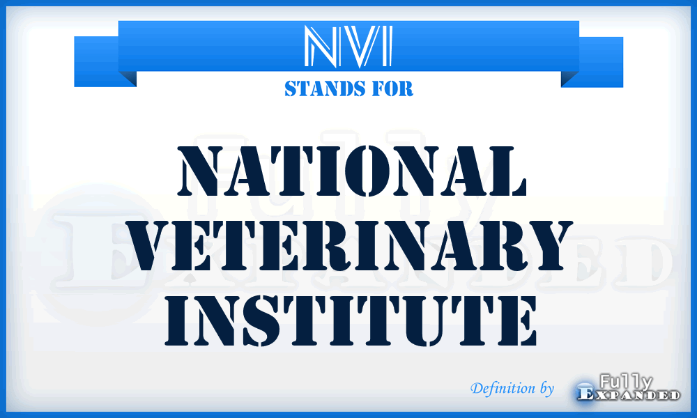 NVI - National Veterinary Institute