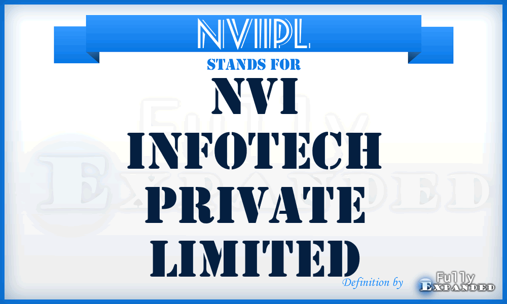NVIIPL - NVI Infotech Private Limited