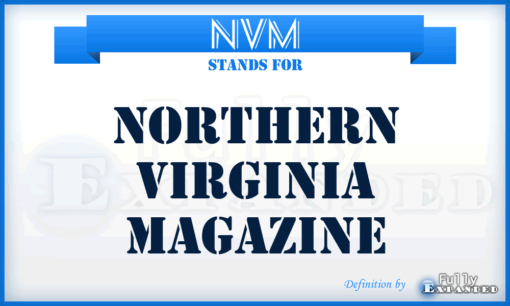 NVM - Northern Virginia Magazine