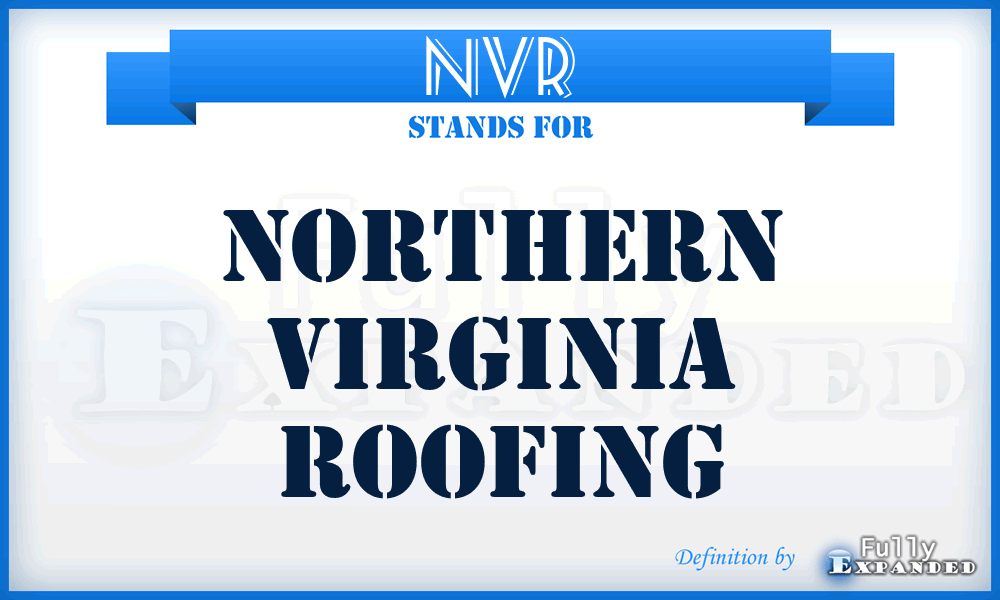 NVR - Northern Virginia Roofing