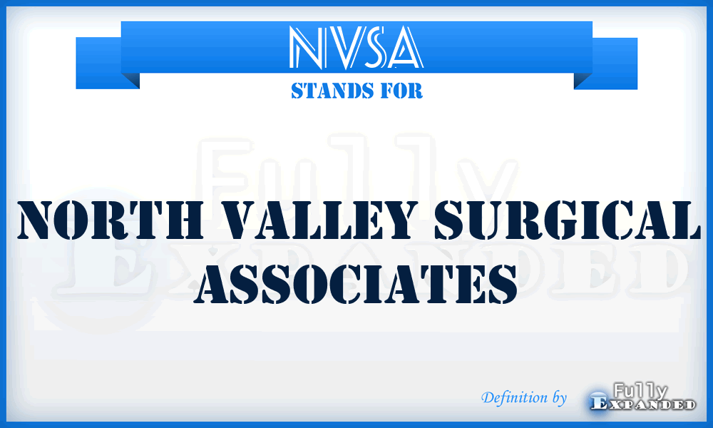 NVSA - North Valley Surgical Associates