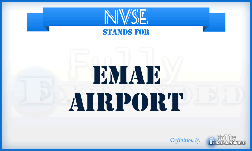 NVSE - Emae airport
