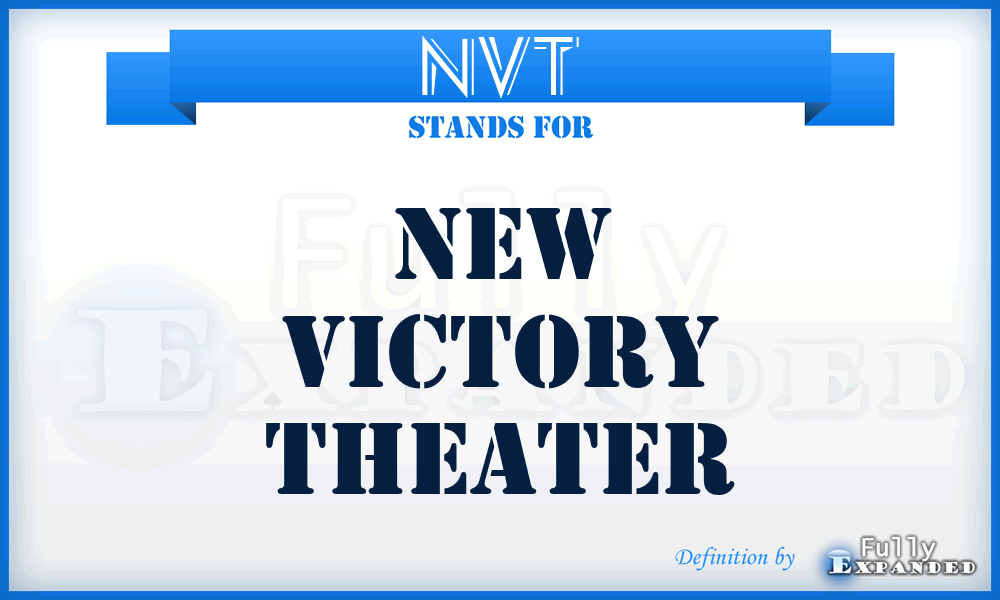 NVT - New Victory Theater
