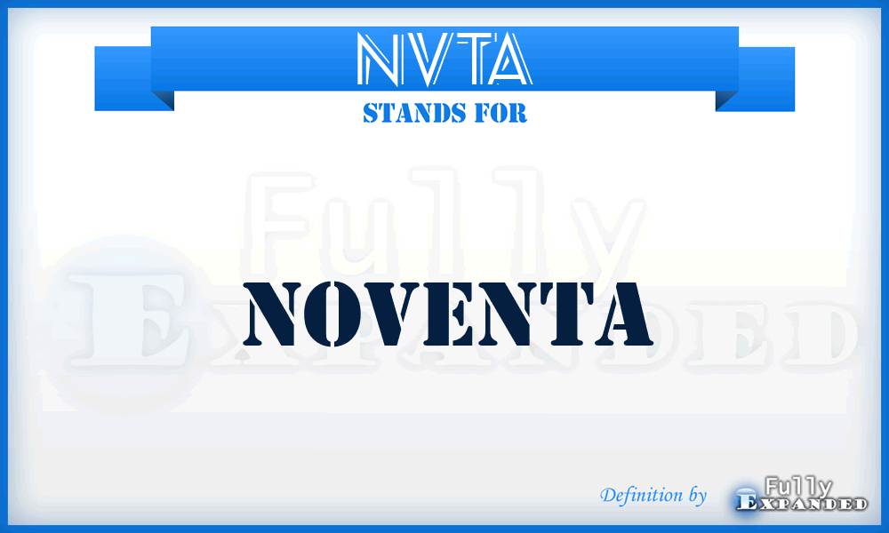 NVTA - Noventa