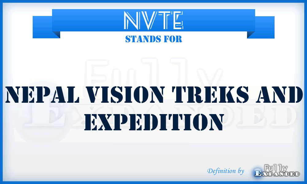 NVTE - Nepal Vision Treks and Expedition