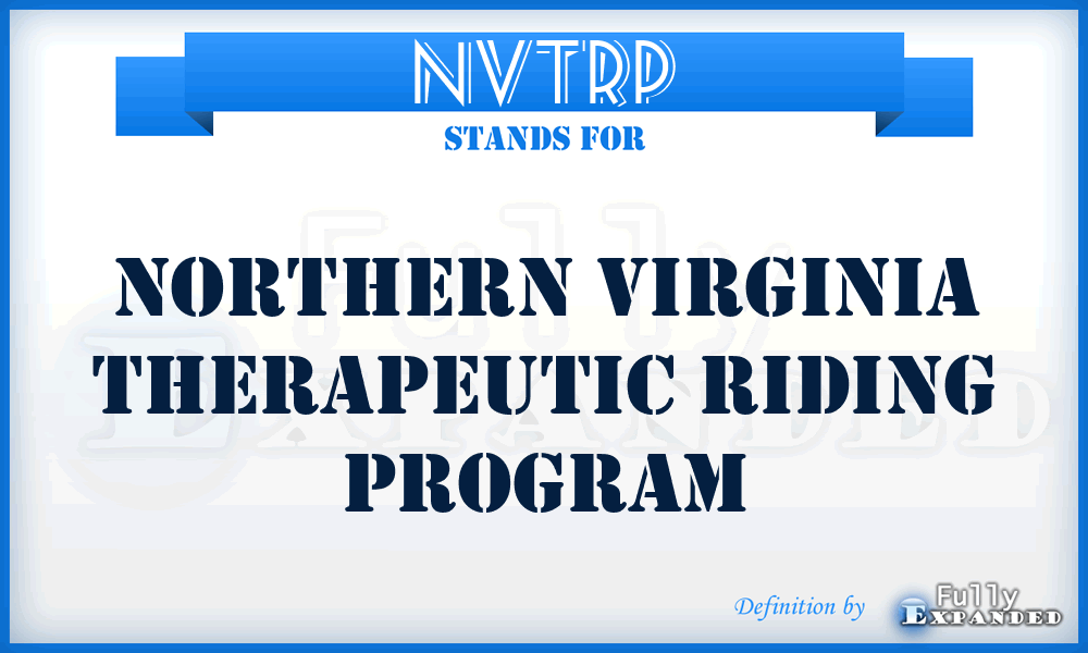NVTRP - Northern Virginia Therapeutic Riding Program